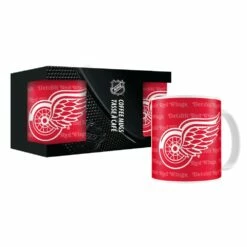 NHL Detroit Red Wings Sublimated Hockey Logo Ceramic Coffee Mug Set, 11-oz, 2-pk