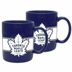 NHL Toronto Maple Leafs Ceramic Sublimated Hockey Mug Set, 11-oz, 2-pk