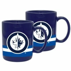 NHL Winnipeg Jets Ceramic Sublimated Hockey Mug Set, 11-oz, 2-pk