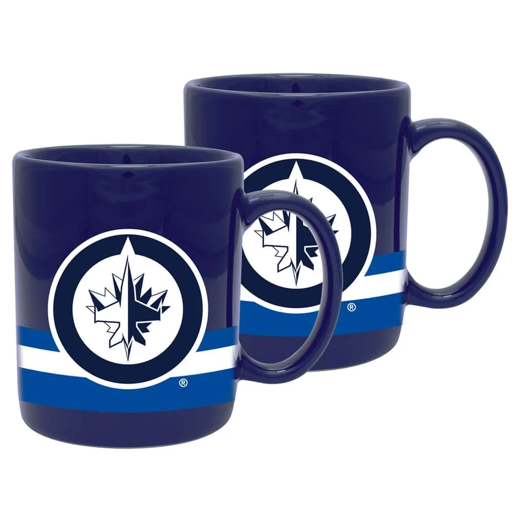 NHL Winnipeg Jets Ceramic Sublimated Hockey Mug Set, 11-oz, 2-pk 3 NHL Winnipeg Jets Ceramic Sublimated Hockey Mug Set, 11-oz, 2-pk