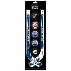 NHL Edmonton Oilers Mini Hockey Stick Set, 8-pcs