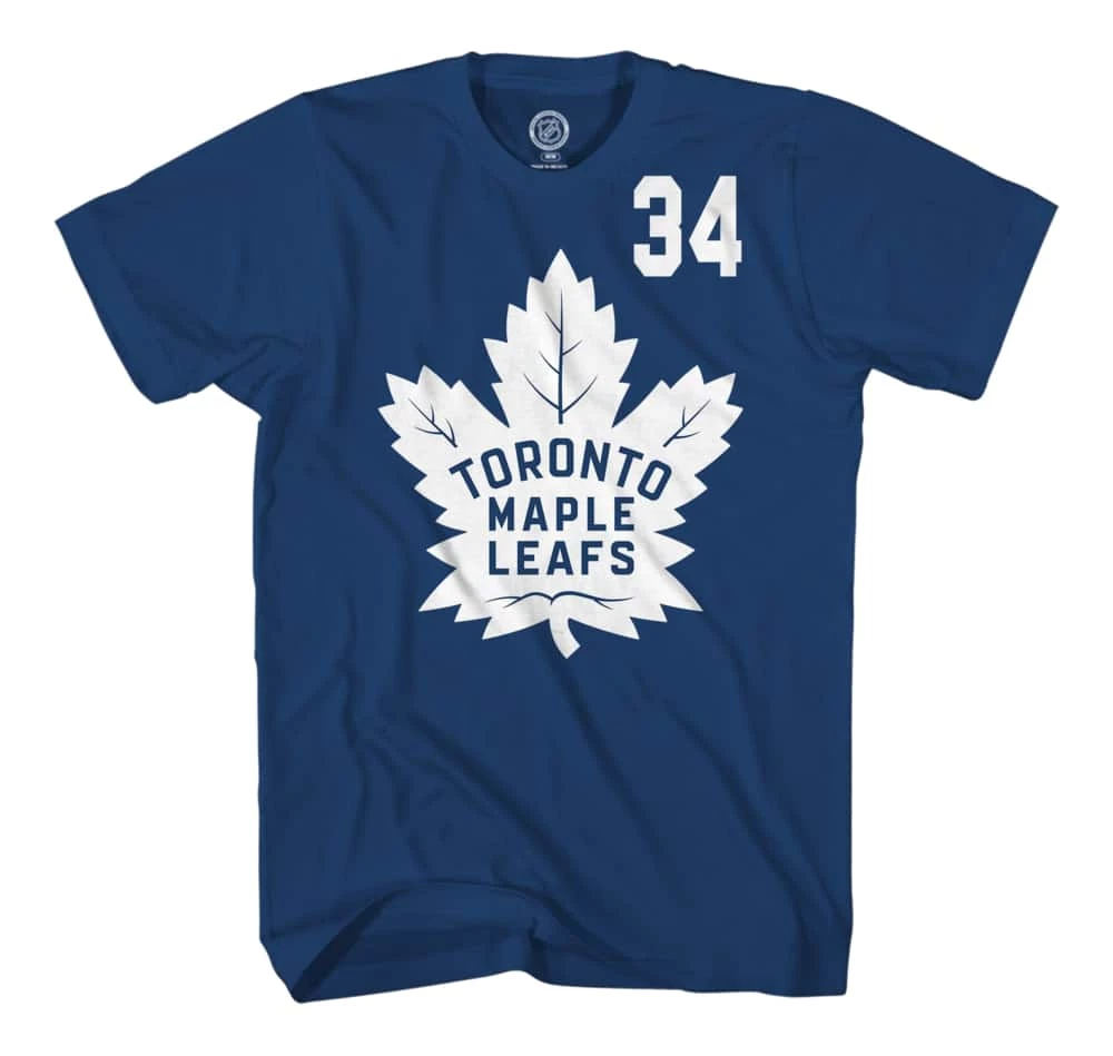 NHL Toronto Maple Leafs Auston Matthews #34 Jersey Tee 3 NHL Toronto Maple Leafs Auston Matthews #34 Jersey Tee