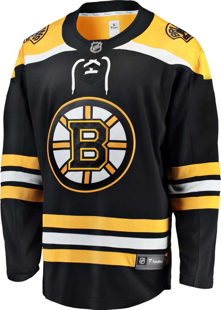 NHL Boston Bruins Breakaway Hockey Jersey, Black, Assorted Sizes 3 NHL Boston Bruins Breakaway Hockey Jersey, Black, Assorted Sizes