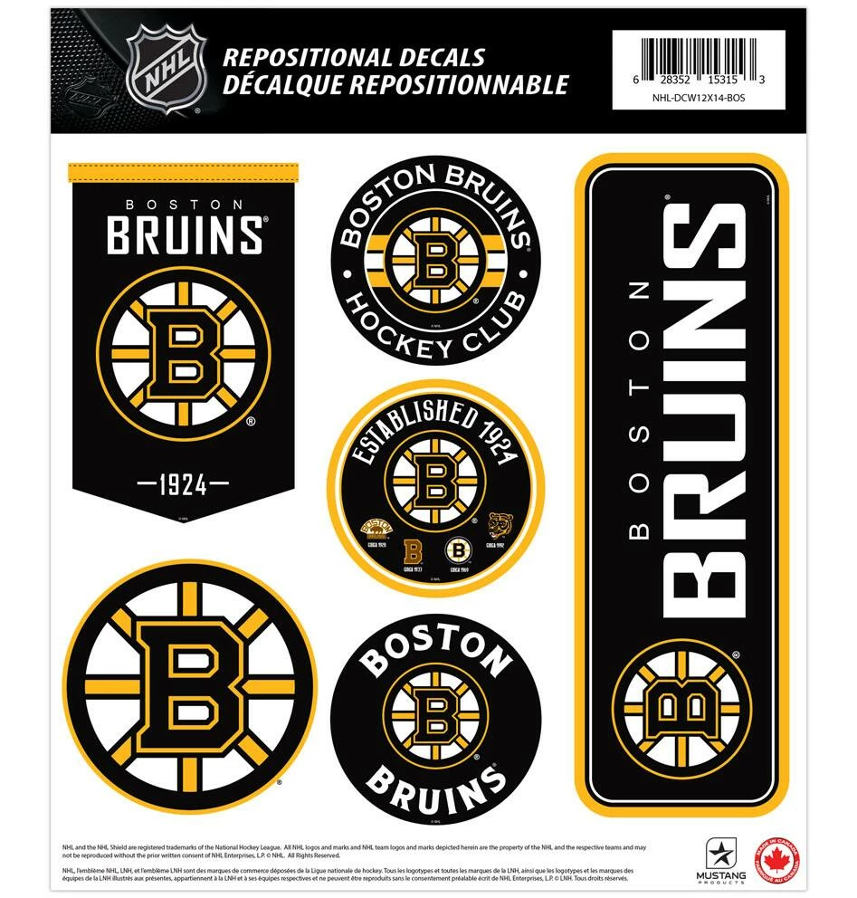 NHL Boston Bruins Peel & Stick Sticker, 2.5-in 4 NHL Boston Bruins Peel & Stick Sticker, 2.5-in - Image 2