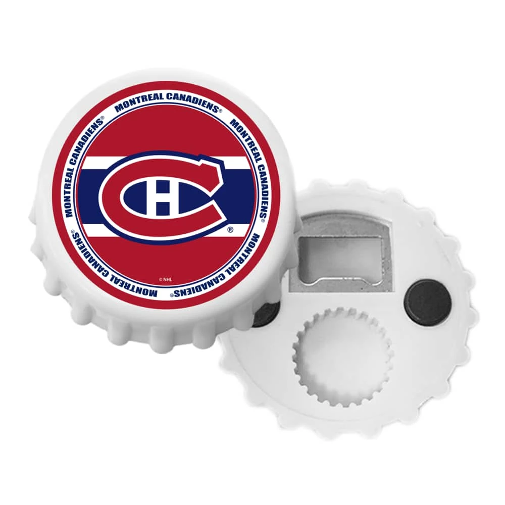 NHL Montreal Canadiens Hockey Magnetic Bottle Cap Opener 3 NHL Montreal Canadiens Hockey Magnetic Bottle Cap Opener