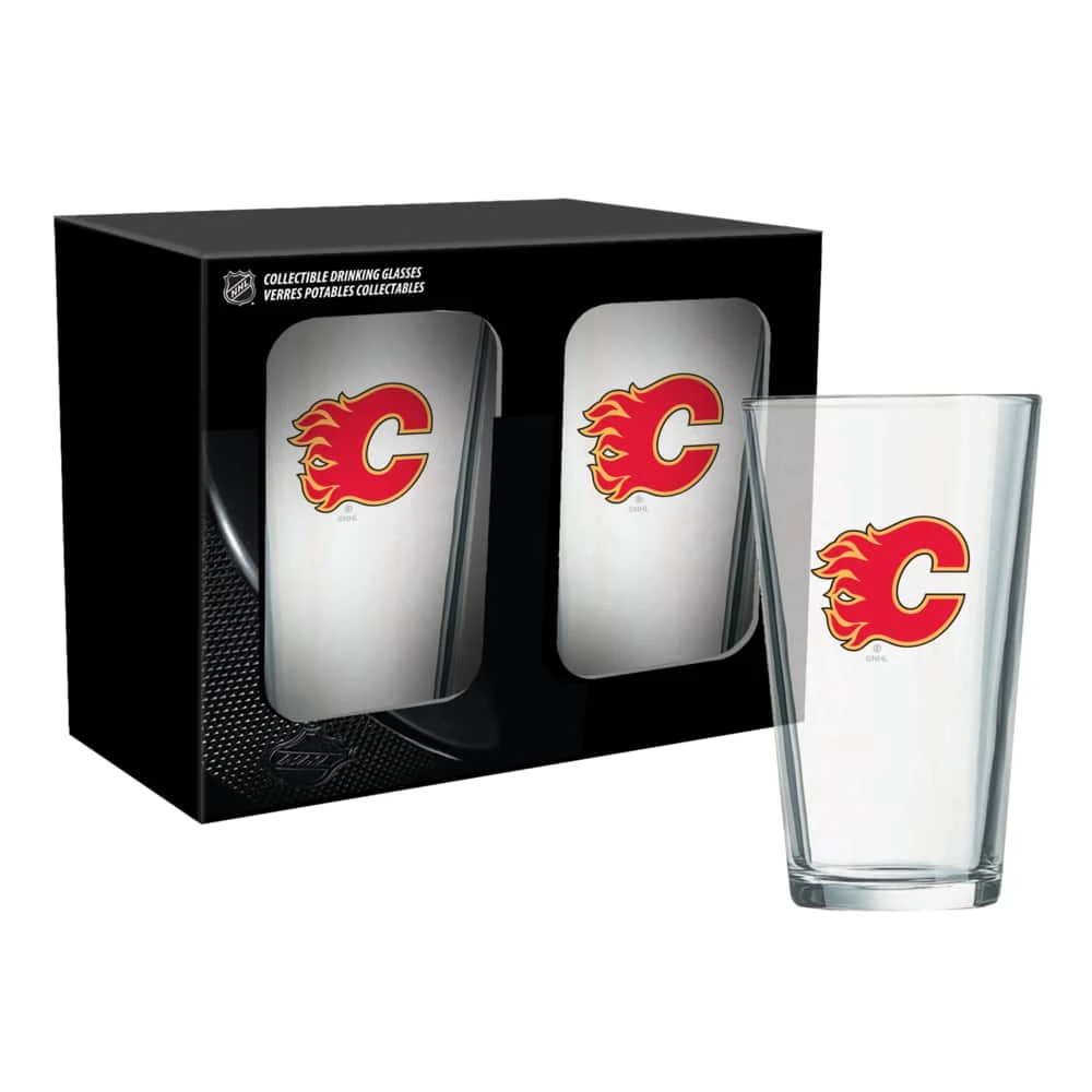 NHL Calgary Flames Mixing Pint Glass Box Set, 2-pk, 16-oz 3 NHL Calgary Flames Mixing Pint Glass Box Set, 2-pk, 16-oz