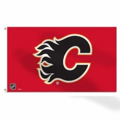 NHL Calgary Flames Hockey Team Logo Banner Flag, 3' X 5'