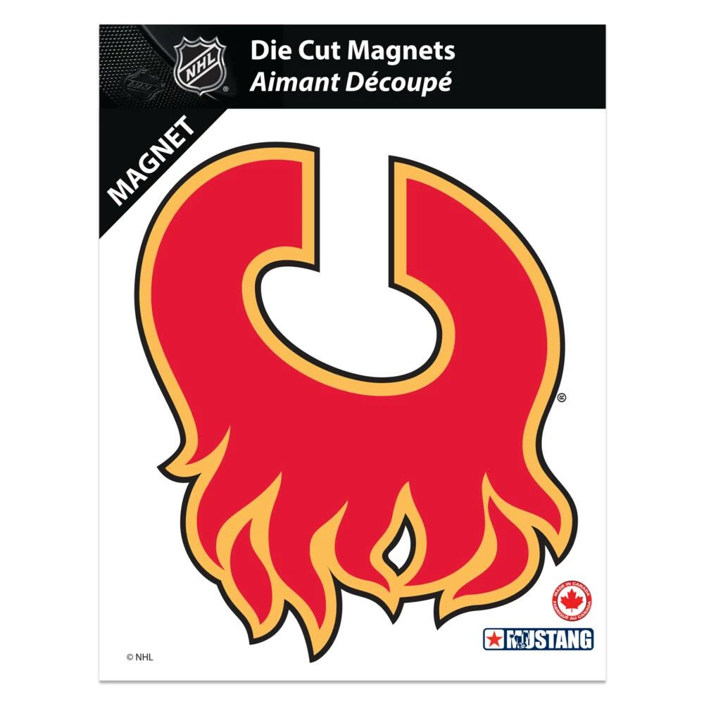 NHL Calgary Flames Hockey Team Crest Magnet, 8-in 4 NHL Calgary Flames Hockey Team Crest Magnet, 8-in - Image 2