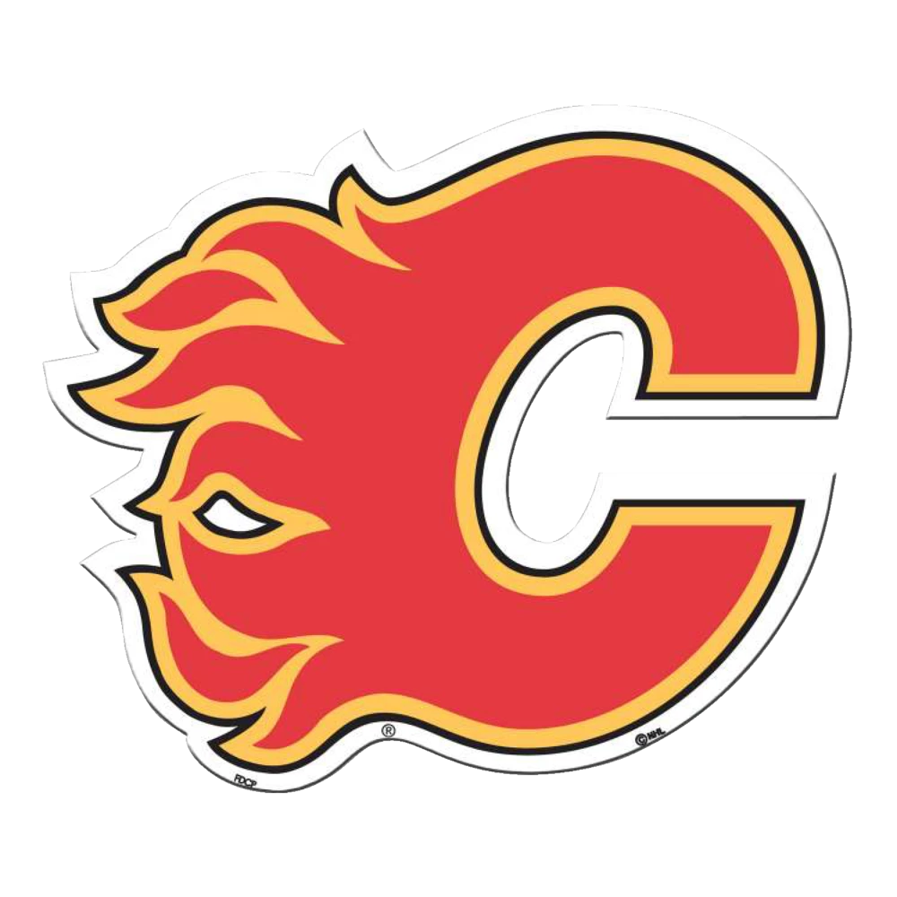 NHL Calgary Flames Hockey Team Crest Magnet, 8-in 3 NHL Calgary Flames Hockey Team Crest Magnet, 8-in