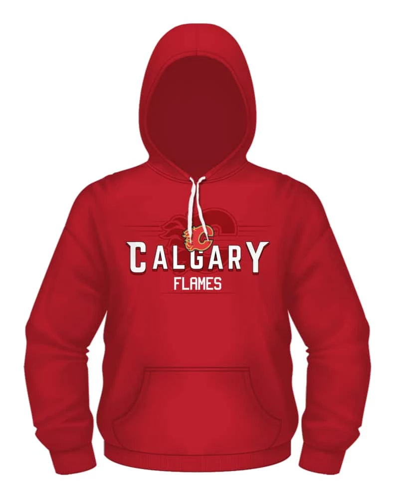 NHL Calgary Flames Impact Fleece Hoody 3 NHL Calgary Flames Impact Fleece Hoody
