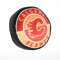 NHL Calgary Flames Hockey Puck Pillow Cushion