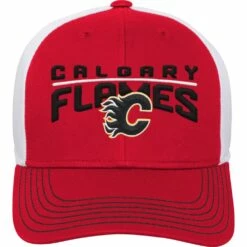 NHL Calgary Flames Winger Adjustable Cap, Youth