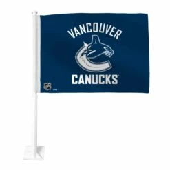 NHL Vancouver Canucks 2 Sided Hockey Car Flag