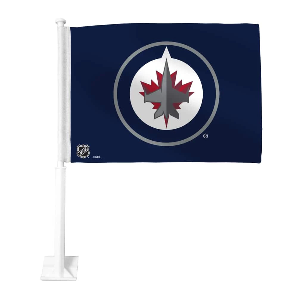 NHL Winnipeg Jets 2-Sided Hockey Car Flag 3 NHL Winnipeg Jets 2-Sided Hockey Car Flag