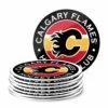 NHL Calgary Flames Hockey Coaster Set, 8-pk -NHL Shop coaster set calgary flames bc9240a4 7e17 4cc7 badf ebe980909252