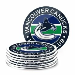 NHL Vancouver Canucks Hockey Coaster Set, 8-pk