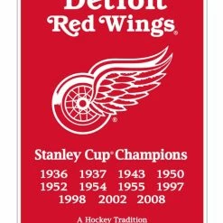 NHL Detroit Red Wings Dynasty Banner