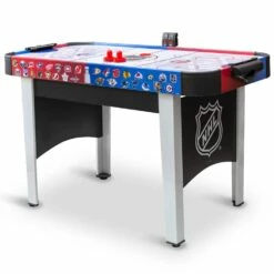 NHL Rush Hover Air Hockey Game Table W/ Electronic Scoreboard, Pucks & Pushers, 48-in