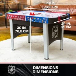 NHL Rush Hover Air Hockey Game Table W/ Electronic Scoreboard, Pucks & Pushers, 48-in -NHL Shop eastpoint sports 48 nhl rush hover hockey dd280c38 5ce4 47f6 8c58 6c6e4a1b143f