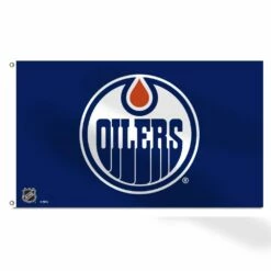 NHL Edmonton Oilers Hockey Team Logo Banner Flag, 3' X 5'