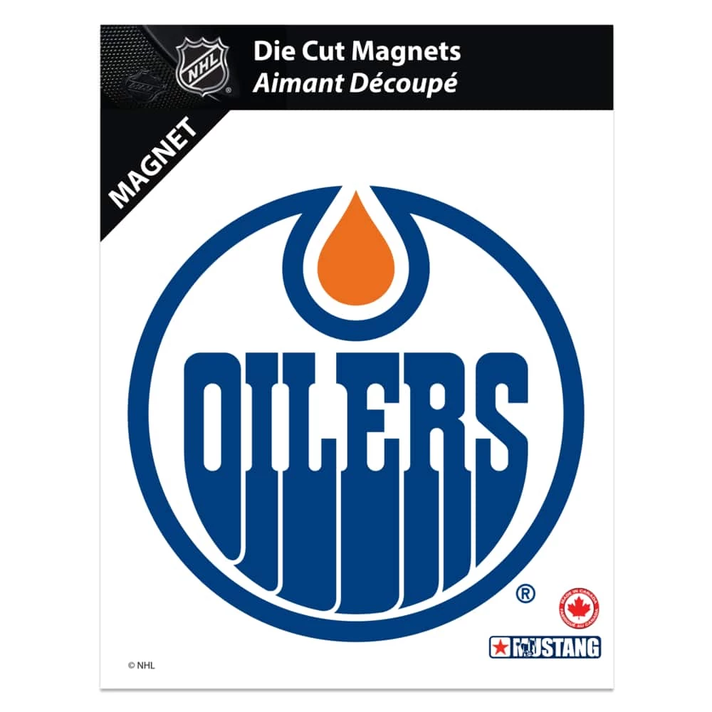 NHL Edmonton Oilers Hockey Team Crest Magnet, 8-in 4 NHL Edmonton Oilers Hockey Team Crest Magnet, 8-in - Image 2