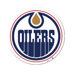 NHL Edmonton Oilers Hockey Team Crest Magnet, 8-in