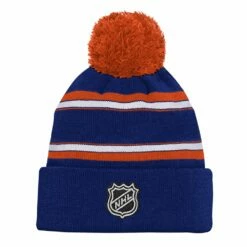 NHL Edmonton Oilers Grinder Cuffed Pom Knit Hockey Touque, Youth -NHL Shop edmonton oilers grinder cuff knit hat youth 15088c73 3e46 4cc4 b196 c9321afaf255