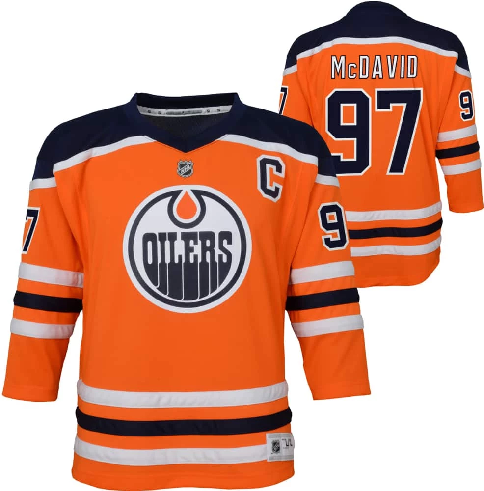 NHL Edmonton Oilers Connor McDavid Replica Jersey, Youth 3 NHL Edmonton Oilers Connor McDavid Replica Jersey, Youth