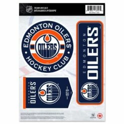 NHL Edmonton Oilers Hockey Team Vinyl Decals