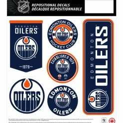 NHL Edmonton Oilers Hockey Team Wall Decals