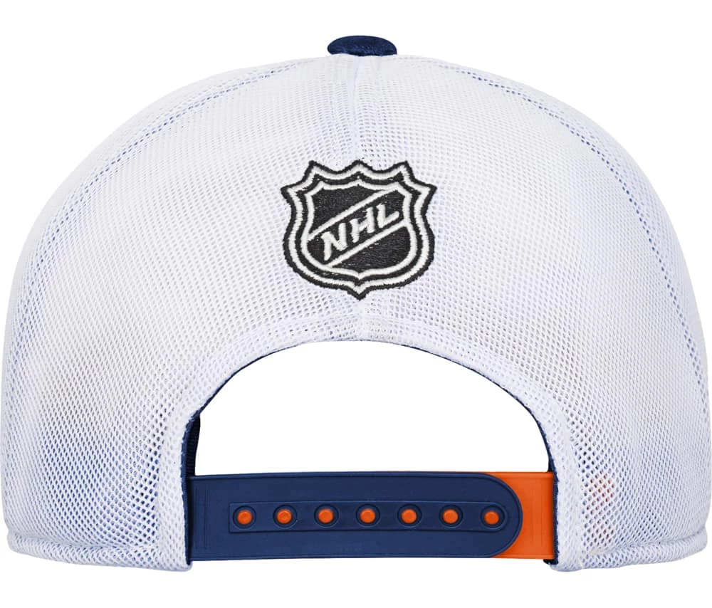 NHL Edmonton Oilers Winger Meshback Adjustable Hockey Hat, Navy, Youth 5 NHL Edmonton Oilers Winger Meshback Adjustable Hockey Hat, Navy, Youth - Image 3
