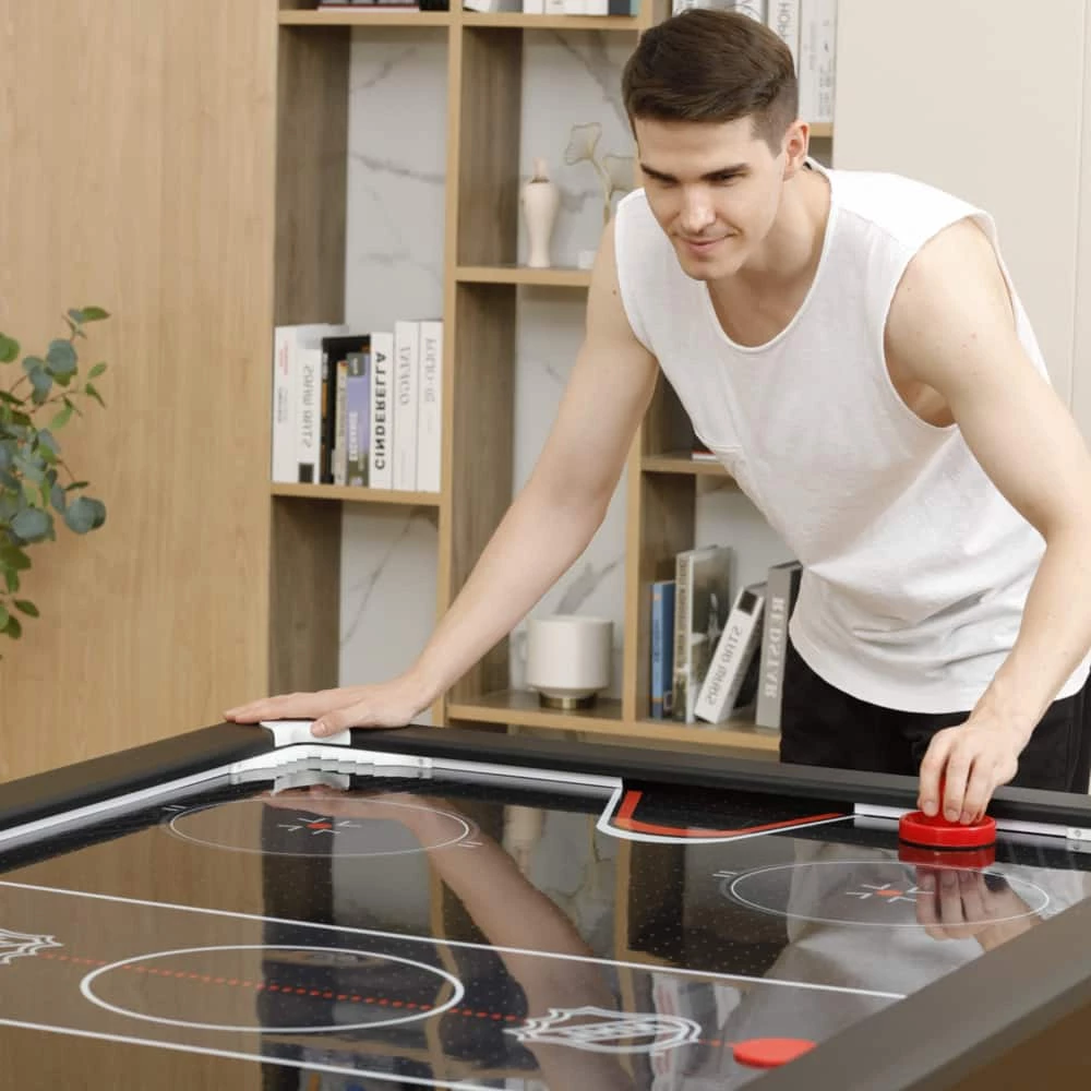NHL Attacker Hover Air Hockey Game Table W/ Electronic Scoreboard, Pucks & Pushers, 84-in 9 NHL Attacker Hover Air Hockey Game Table W/ Electronic Scoreboard, Pucks & Pushers, 84-in - Image 8