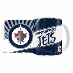 NHL Winnipeg Jets Hockey Team Sublimated Ceramic Coffee Mug, 15-oz