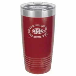 NHL Montreal Canadiens Hockey Team Logo Polar Insulated Tumbler, Red, 20-oz