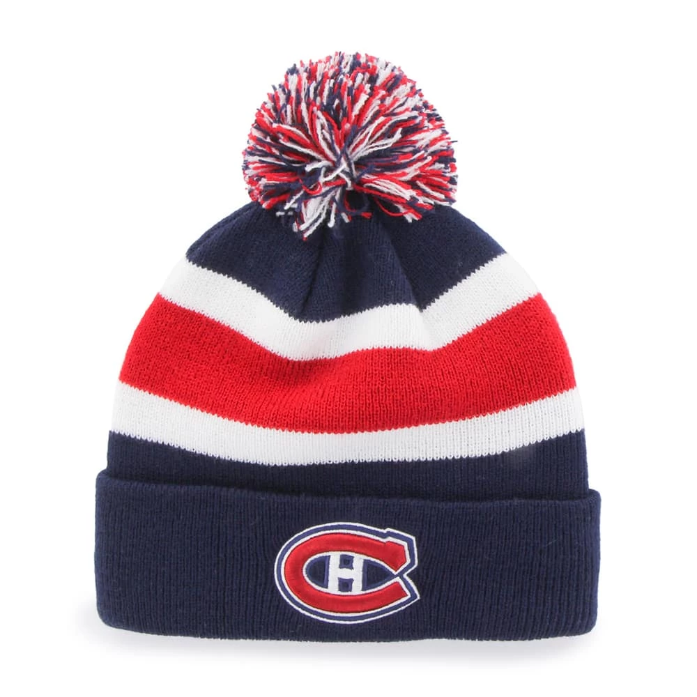 Fan Favorite NHL Montreal Canadiens Mass Breakaway Cuffed Knit Pom Beanie Toque 3 Fan Favorite NHL Montreal Canadiens Mass Breakaway Cuffed Knit Pom Beanie Toque