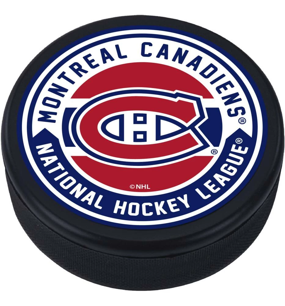 NHL Montreal Canadiens Embedded Logo Puck 3 NHL Montreal Canadiens Embedded Logo Puck