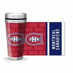 NHL Montreal Canadiens Full Wrap Wallpaper Travel Mug, 14-oz