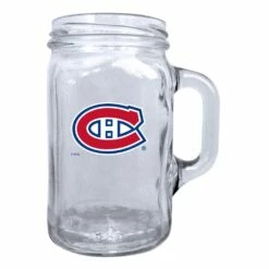 NHL Montreal Canadiens Hockey Team Logo BPA Free Mason Mug, 16-oz