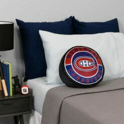 NHL Montreal Canadiens Hockey Puck Pillow Cushion