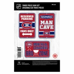 NHL Montreal Canadiens Hockey Team Collectible Sign Set, 3-pc
