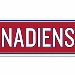 NHL Montreal Canadiens Street Sign Wall Decoration