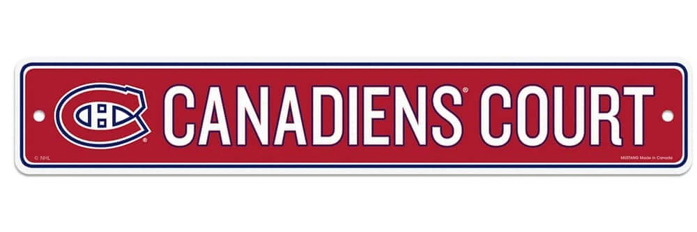 NHL Montreal Canadiens Street Sign Wall Decoration 3 NHL Montreal Canadiens Street Sign Wall Decoration