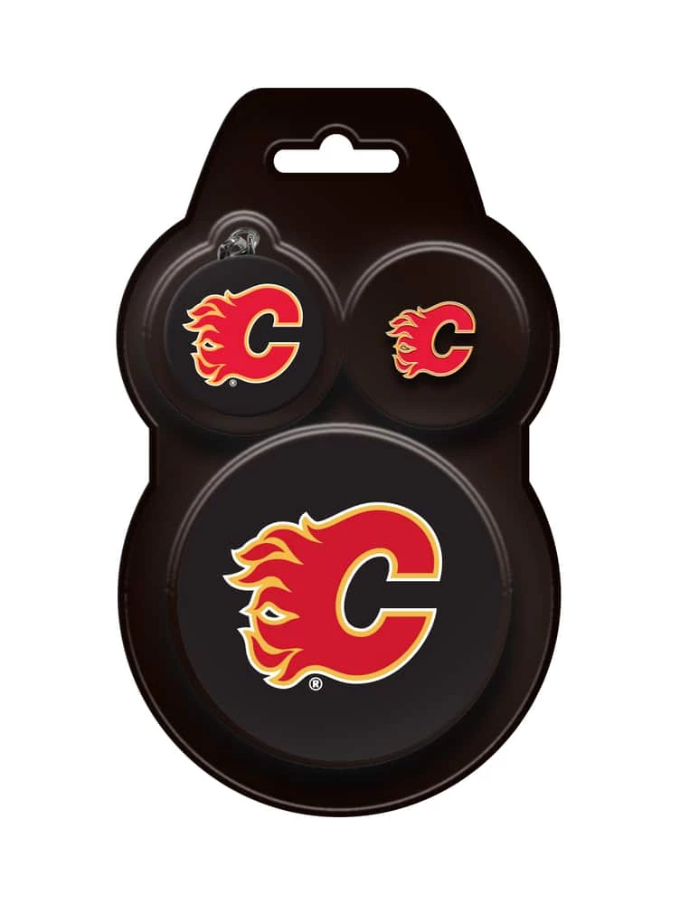 NHL Calgary Flames Puck Fanpack 3 NHL Calgary Flames Puck Fanpack