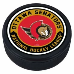 NHL Ottawa Senators Embedded Logo Puck