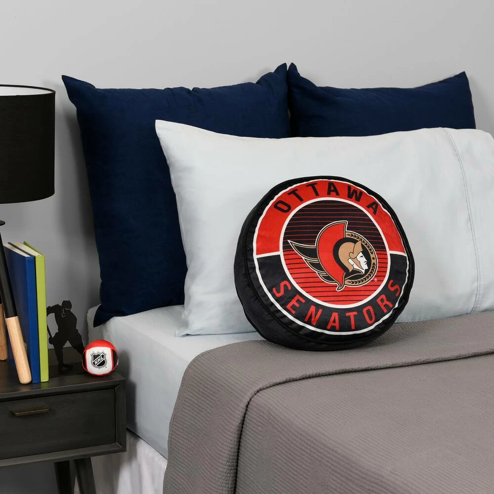 NHL Ottawa Senators Hockey Puck Pillow Cushion 4 NHL Ottawa Senators Hockey Puck Pillow Cushion - Image 2