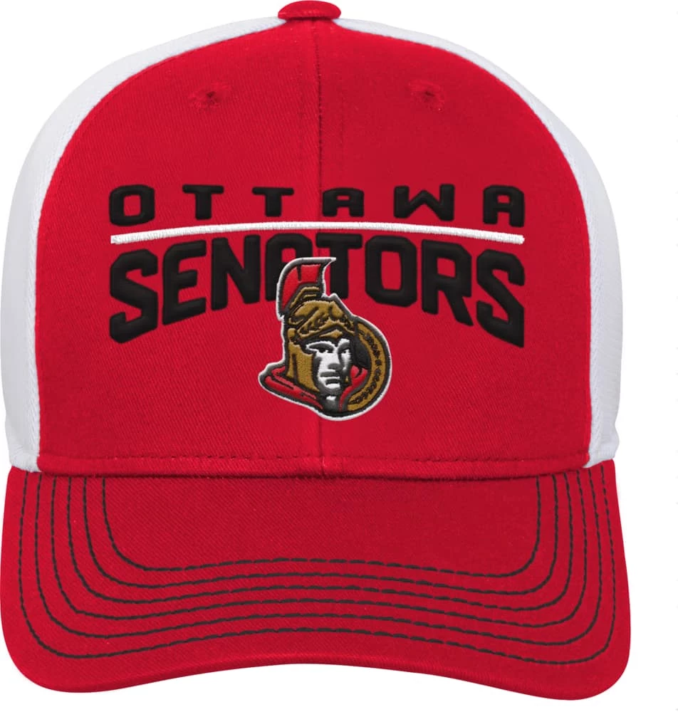 NHL Ottawa Senators Winger Meshback Adjustable Hockey Hat, Red, Youth 3 NHL Ottawa Senators Winger Meshback Adjustable Hockey Hat, Red, Youth