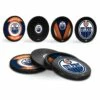 NHL Edmonton Oilers Hockey Puck Drink Coasters, 4-pk -NHL Shop puck coasters edmonton oilers 150eb541 d01e 4c4d a440 f5dbf6acaf44