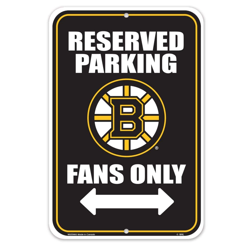 NHL Boston Bruins Reserved Parking Hockey Collectors Sign 3 NHL Boston Bruins Reserved Parking Hockey Collectors Sign