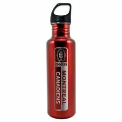 NHL Montreal Canadiens Hockey Engraved Logo Stainless Steel Water Bottle, 26-oz