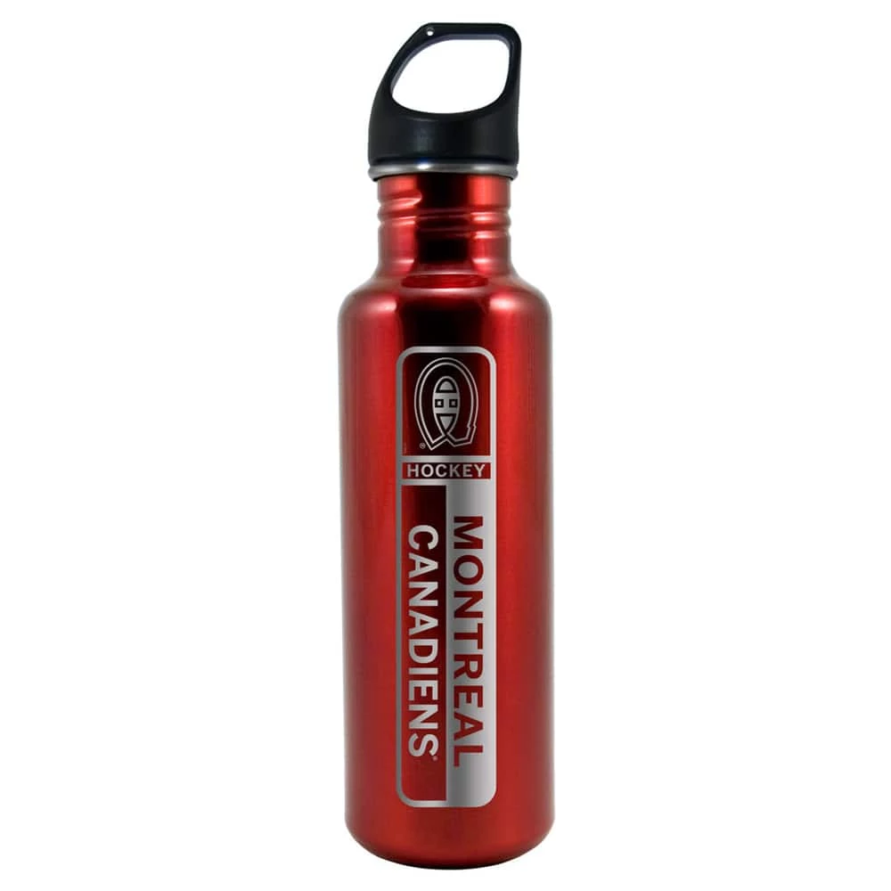 NHL Montreal Canadiens Hockey Engraved Logo Stainless Steel Water Bottle, 26-oz 3 NHL Montreal Canadiens Hockey Engraved Logo Stainless Steel Water Bottle, 26-oz